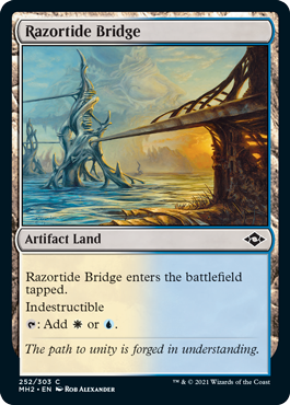 [252]【EN】剃刀潮の橋/Razortide Bridge【MH2】[C][土地]