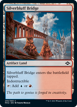[255]【EN】銀色険の橋/Silverbluff Bridge【MH2】[C][土地]