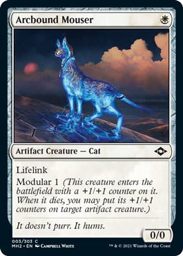 [003]【EN】【FOIL】電結のネズミ狩り/Arcbound Mouser【MH2】[C][白]