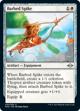 [005]【EN】【FOIL】逆刺の針/Barbed Spike【MH2】[U][白]