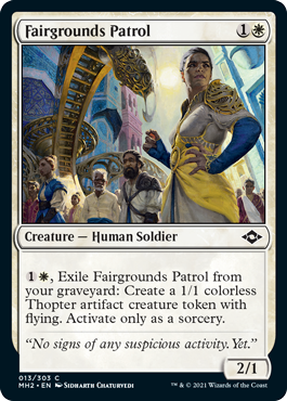 [013]【EN】【FOIL】博覧会場の巡回員/Fairgrounds Patrol【MH2】[C][白]