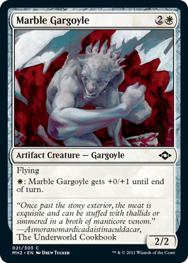 [021]【EN】【FOIL】大理石のガーゴイル/Marble Gargoyle【MH2】[C][白]