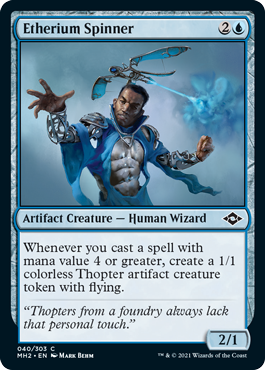 [040]【EN】【FOIL】エーテリウムの紡ぎ手/Etherium Spinner【MH2】[C][青]