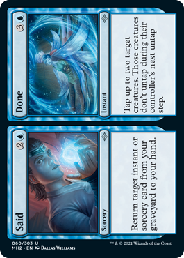 [060]【EN】【FOIL】任務+完了/Said+Done【MH2】[U][青]
