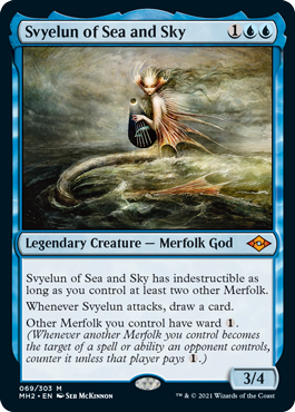 [069]【EN】【FOIL】海と空のシヴィエルン/Svyelun of Sea and Sky【MH2】[M][青]