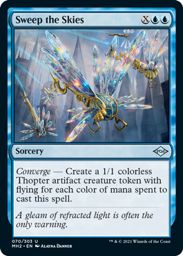 [070]【EN】【FOIL】空一面/Sweep the Skies【MH2】[U][青]