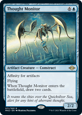 [071]【EN】【FOIL】思考の監視者/Thought Monitor【MH2】[R][青]