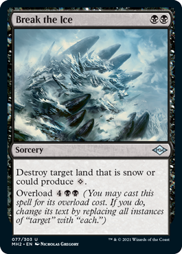 [077]【EN】【FOIL】氷砕き/Break the Ice【MH2】[U][黒]