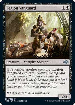 [090]【EN】【FOIL】軍団の先兵/Legion Vanguard【MH2】[U][黒]