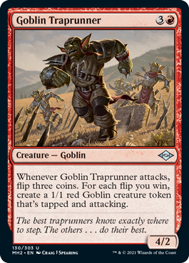 [130]【EN】【FOIL】ゴブリンの罠走り/Goblin Traprunner【MH2】[U][赤]