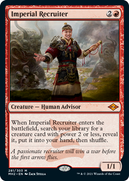 [281]【EN】【FOIL】帝国の徴募兵/Imperial Recruiter【MH2】[M][赤]