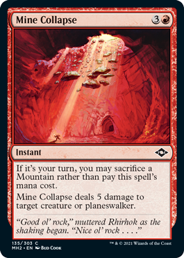 [135]【EN】【FOIL】鉱山の崩壊/Mine Collapse【MH2】[C][赤]