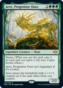 [148]【EN】【FOIL】前駆軟泥、エーヴ/Aeve, Progenitor Ooze【MH2】[R][緑]