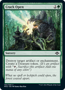 [154]【EN】【FOIL】自然開放/Crack Open【MH2】[C][緑]