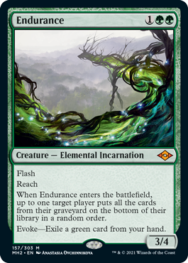 [157]【EN】【FOIL】忍耐/Endurance【MH2】[M][緑]