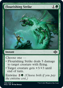[159]【EN】【FOIL】盛大な一撃/Flourishing Strike【MH2】[C][緑]