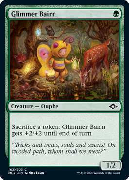 [163]【EN】【FOIL】薄光の子/Glimmer Bairn【MH2】[C][緑]
