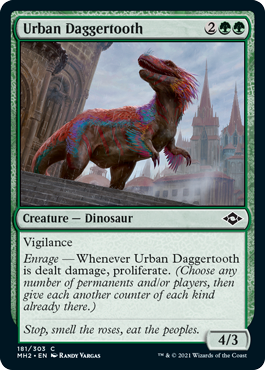 [181]【EN】【FOIL】都の短剣歯/Urban Daggertooth【MH2】[C][緑]