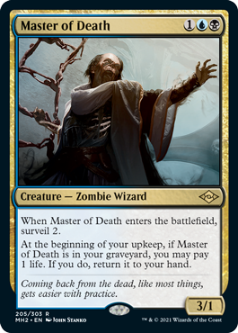 [205]【EN】【FOIL】死の達人/Master of Death【MH2】[R][多色]