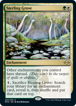[293]【EN】【FOIL】真の木立ち/Sterling Grove【MH2】[R][多色]