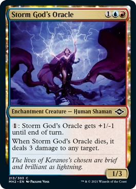 [213]【EN】【FOIL】嵐の神の神託者/Storm God's Oracle【MH2】[C][多色]