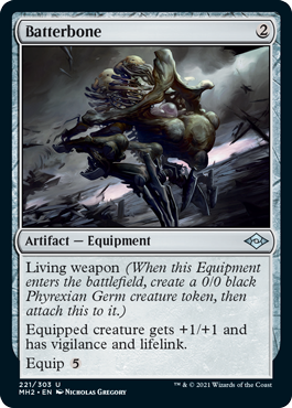 [221]【EN】【FOIL】殴打骨/Batterbone【MH2】[U][茶]