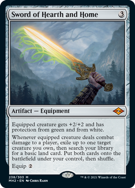 [238]【EN】【FOIL】家庭と故郷の剣/Sword of Hearth and Home【MH2】[M][茶]