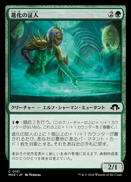 [151]【JP】【FOIL】進化の証人/Evolution Witness【MH3】[C][緑]