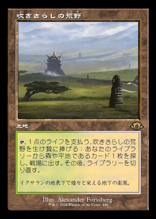 [440]【JP】【FOIL】■旧枠■吹きさらしの荒野/Windswept Heath【MH3】[R][土地]