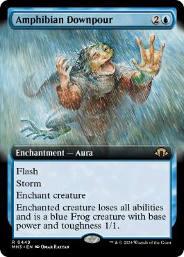 [449]【EN】■拡張アート■両生類の豪雨/Amphibian Downpour【MH3】[R][青]