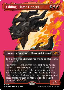 [367]【EN】■ボーダーレス■炎の踊り手、アシュリング/Ashling, Flame Dancer【MH3】[M][赤]