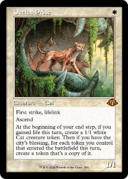 [394]【EN】【FOIL】■旧枠■オセロットの群れ/Ocelot Pride【MH3】[M][白]