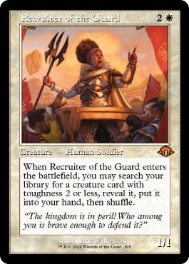 [395]【EN】【FOIL】■旧枠■護衛募集員/Recruiter of the Guard【MH3】[M][白]