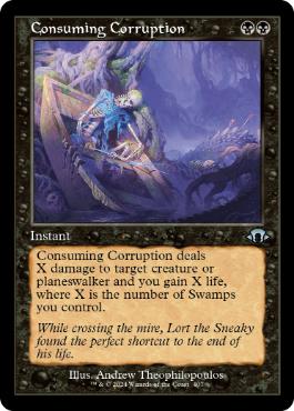 [407]【EN】【FOIL】■旧枠■激しい腐敗/Consuming Corruption【MH3】[U][黒]