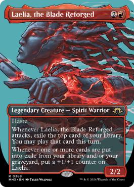 [368]【EN】【FOIL】■ボーダーレス■再鍛の刃、ラエリア/Laelia, the Blade Reforged【MH3】[R][赤]