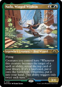 [491]【EN】【エッチングFOIL】有翼の叡智、ナドゥ/Nadu, Winged Wisdom【MH3】[R][多色]