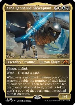 [485]【EN】【エッチングFOIL】飛空隊長、アーナ・ケネルッド/Arna Kennerüd, Skycaptain【MH3】[M][多色]
