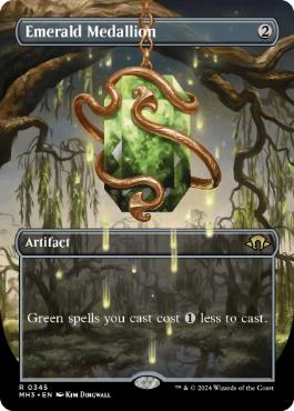 [345]【EN】【FOIL】■ボーダーレス■エメラルドの大メダル/Emerald Medallion【MH3】[R][茶]