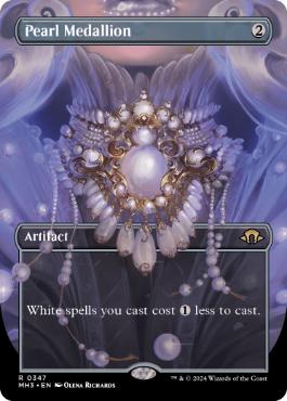 [347]【EN】【FOIL】■ボーダーレス■真珠の大メダル/Pearl Medallion【MH3】[R][茶]