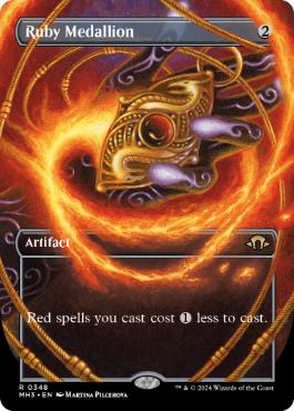 [348]【EN】【FOIL】■ボーダーレス■ルビーの大メダル/Ruby Medallion【MH3】[R][茶]