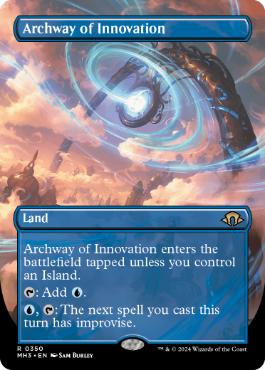 [350]【EN】【FOIL】■ボーダーレス■革新のアーチ道/Archway of Innovation【MH3】[R][土地]