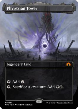 [355]【EN】【FOIL】■ボーダーレス■ファイレクシアの塔/Phyrexian Tower【MH3】[M][土地]