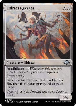 [005]【EN】エルドラージの荒廃者/Eldrazi Ravager【MH3】[U][無]