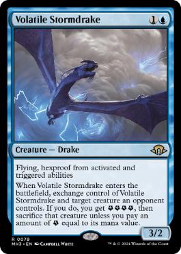 [079]【EN】荒れ模様のストームドレイク/Volatile Stormdrake【MH3】[R][青]