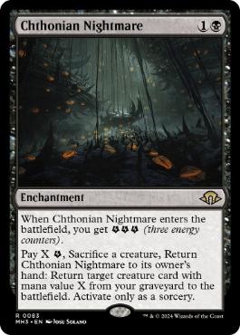 [083]【EN】黄泉帰る悪夢/Chthonian Nightmare【MH3】[R][黒]