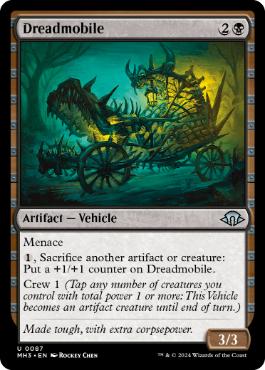 [087]【EN】戦慄車/Dreadmobile【MH3】[U][黒]