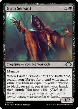 [097]【EN】不気味な奉仕者/Grim Servant【MH3】[U][黒]