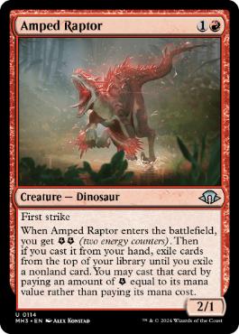[114]【EN】色めき立つ猛竜/Amped Raptor【MH3】[U][赤]