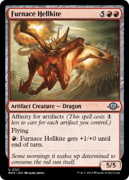 [121]【EN】焼炉のヘルカイト/Furnace Hellkite【MH3】[U][赤]