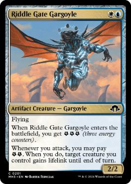 [201]【EN】謎の門のガーゴイル/Riddle Gate Gargoyle【MH3】[C][多色]